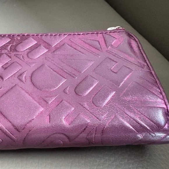 LIEBESKIND Berlin small small wallet embossed metallic burgundy red purple hue - Picture 10 of 16